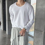 [Premium] LMN of U-neck Long-sleeved T-shirt (2 colors)