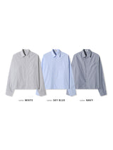 Cropped Stripe Shirt