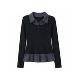 Nelis Check Layered Frill T-shirt