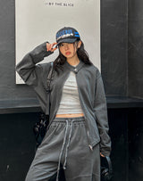 Buel Pigment Snap Semi Crop Zip-Up