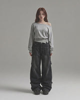 (W's) Side Rivet Denim Pants