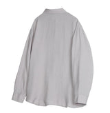 ASCLO ピュアワッシャーオーバーフィットシャツ (6color)