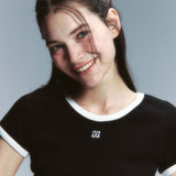 Essential Contrast T-shirts Black