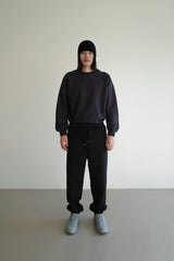 Wool jogger pants, Black