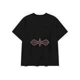 Fuzzy half T-shirts / Black