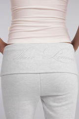 Sheer Romance Folded Pants, Gray