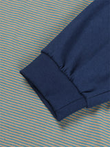COMBI STRIPE HOOD TEE (3C)