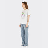 リゾグラフィックバーフィンショートスリーブTシャツ(White)