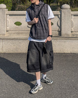 Faded Vintage Bermuda Cargo Denim