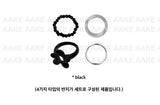 [4-SET] PETAL OBJECT RING