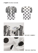 UnsocialNight 2 colors dot shirt
