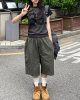 Unisex デイリービンテージバンディドバミューダパンツ