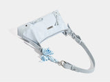 Star Print Ribbon Shirred Shoulder Bag - 2026 New Star Print Point Bag