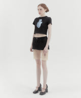 ハート半袖Tシャツ Black