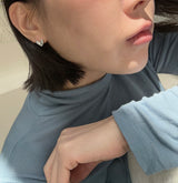 [925silver] トゥインクルハートピアス