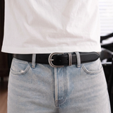 Obsidian Minimal Buckle Belt