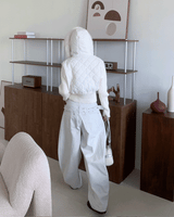 スティールフレイムメタルスタッズバルーンフィットワイドロングパンツ (2 colors)