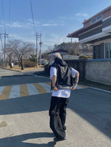 オーバーデニムカーゴバルーンパンツ　２色