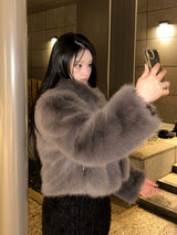 Smoky Mist Fur Jacket