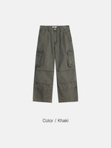 ウォッシュ加工デュアルポケットパンツ – S, M, L (3 Colors)