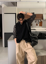 River One Pocket Buckle Check Shirt