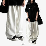 Us waist banding pintuck wide pants