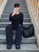 Seti Pintuck Non-Fade Denim Pants