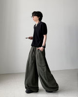 Linen Balloon Cargo Pants