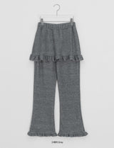 Beaunish Frill Layered Banding Skirt Pants