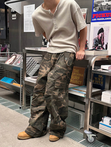 [Unisex] ワッフルヘンリーネックハーフスリーブ (4color)