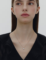 26SS★ Essence Silver Moissanite Floria Necklace