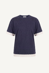 Iron rule layered vintage T-shirt