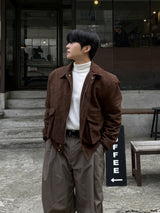 Mute suede cropped jacket