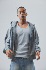 rhinestone zip-up hoodie