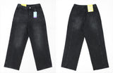 Back cut denim pants