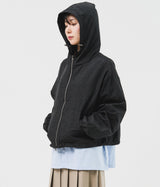 Square Cropped Hooded Jacket (5color)