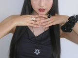  [Formica] Star Stud ring (Black) 