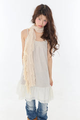 Ann Stripe Combi Dress Oatmeal Stripe