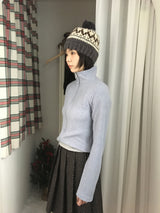 Essential Knit Half-Neck Zip-Up (3color)
