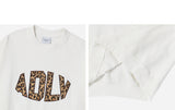 25SS ファブリックアップリケスウェットシャツ クリーム