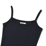 KIRSH PLAIN CHERRY SLIM FIT SLEEVELESS DRESS - DARK NAVY   