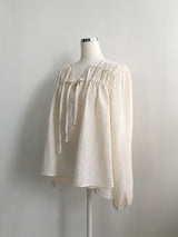Robe shirring loose blouse