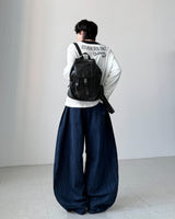 Temperature Stripe Balloon Denim