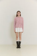 SNOWFLAKE POPCORN SWEATER