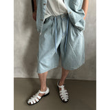 [SET UP] String denim bermuda pants (2color)