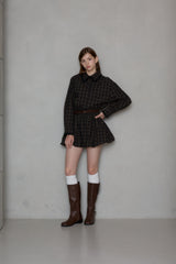 URBAN チェックバルーンドレス