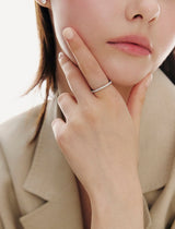 26SS★ Essence Silver (W) Lace Tennis Ring S White