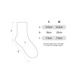 [5PACK] 1507 エンボトラウザーハーフソックス_スノーホワイト/ブラック
