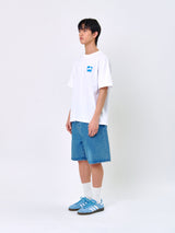 ラビットTシャツ_ホワイト/ブルー