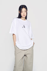 24FW ONE POINT LOGO SHORT SLEEVE T-SHIRT WHITE